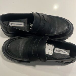 Steve Madden Lotto Loafers - Black Size 8